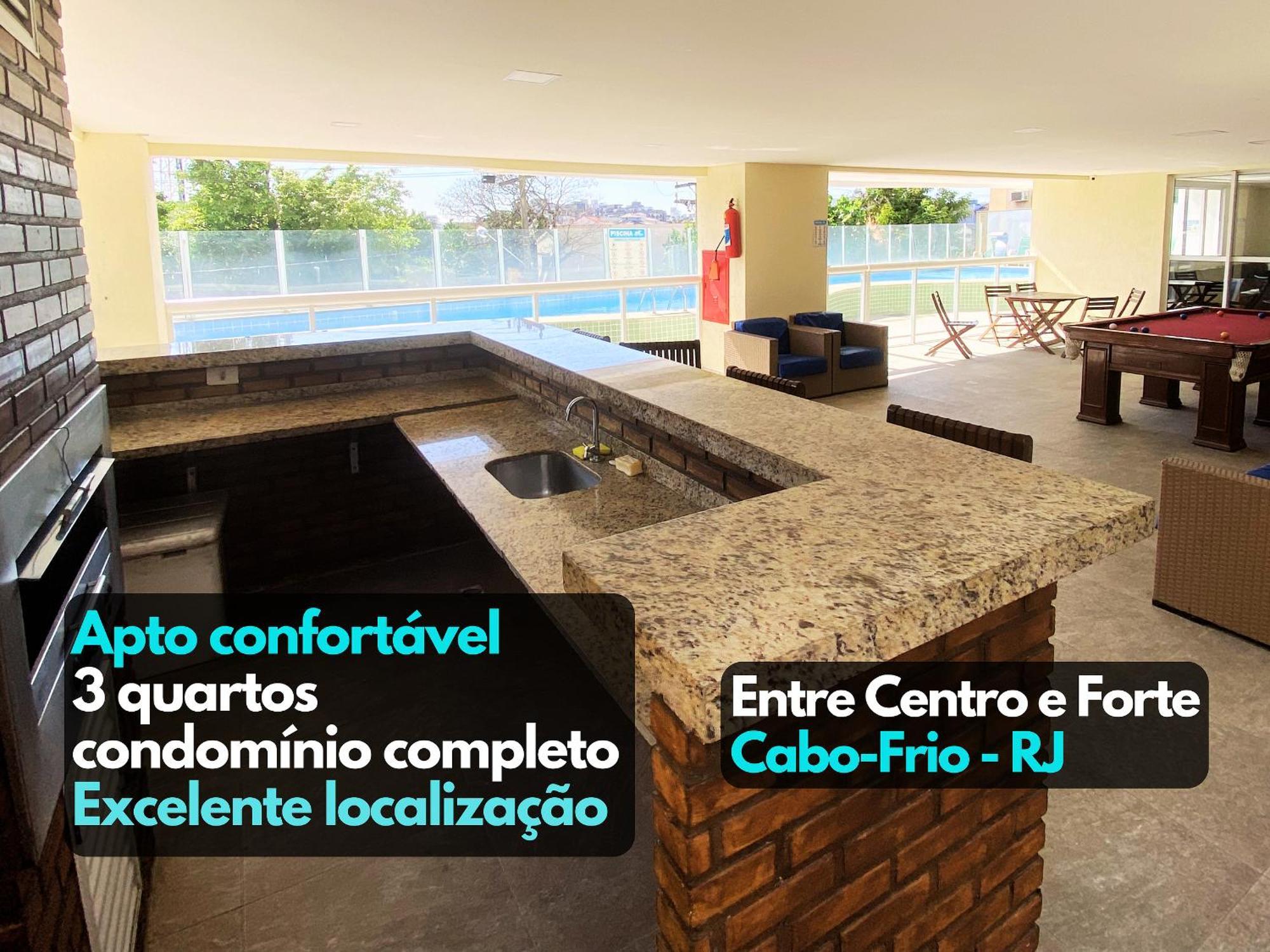 Apto 3 Qts Ar Piscina Churrasqueira Centro Apartment *
